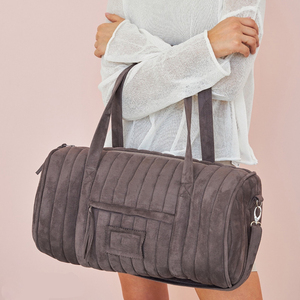 Borsa <span class=keywords><strong>da</strong></span> <span class=keywords><strong>Viaggio</strong></span> Grande in Camoscio Personalizzabile <span class=keywords><strong>con</strong></span> Logo, Borsone Sportivo <span class=keywords><strong>da</strong></span> Palestra, Borsa a Tracolla per Weekend e Vacanze <span class=keywords><strong>con</strong></span> Cinghia a Tracolla - Product Image 2