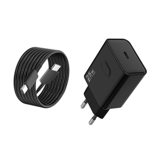 Caricabatterie USB-C 25W PD con cavo tipo-C a C uu Kit adattatore di ricarica rapida per cellulari fotocamera ad alta efficienza - Product Image 3