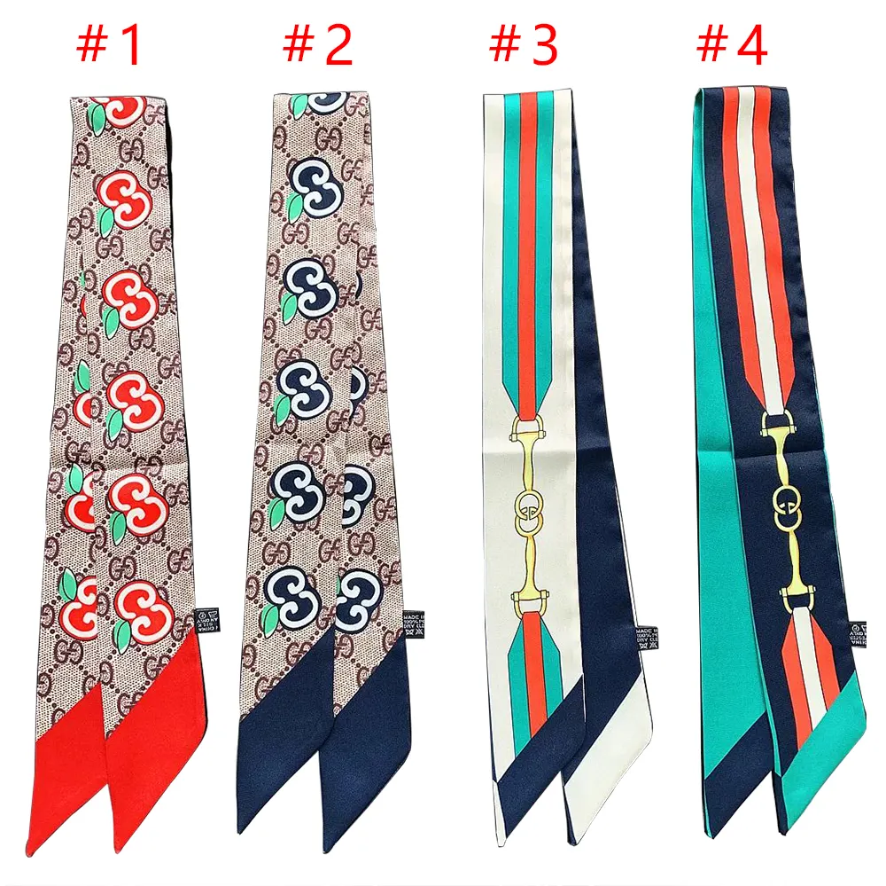 Diadema de seda para mujer, pañuelo largo coreano de seda para las 4 estaciones, cinta para el pelo 905-68