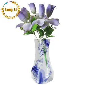 Изготовленная на заказ напечатанная Крытая складная пластиковая ваза для цветов