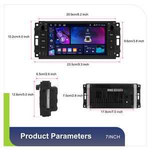 Estéreo para Auto Hikity 4+64G 7'' para <span class=keywords><strong>Chevrolet</strong></span> Chrysler Jeep Dodge, 4+64G, Carplay/Android Auto Inalámbrico, GPS, WiFi, Tipo-C, Tablero OEM - Product Image 4