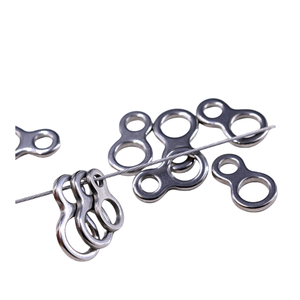 Anneaux en forme de 8 solides en acier inoxydable pour la pêche, accessoires de connecteurs de leurres pour jigging lent et hameçons d'assistance, forme poire - Product Image 3