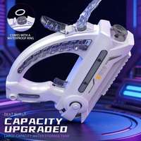Nouveau Pistolet à Eau Électrique en Plastique Shark MK 2026 avec Lumières LED Colorées, Tir Automatique Continu, Blaster Spatial pour Garçons, Idéal pour l'Extérieur