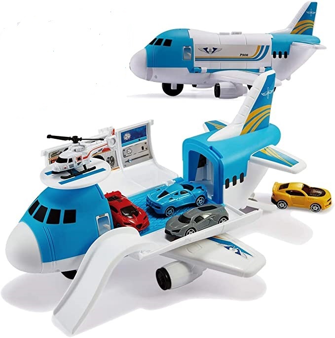 HEMOTON – Avion Cargo Jouet Avec Stockage, Set De Bricolage éducatif Pour Garçons Et Filles, Pièces à Assembler