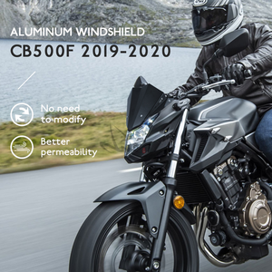 Parabrisas de aluminio para HONDA CB500F CB 500 <span class=keywords><strong>F</strong></span> <span class=keywords><strong>CB500</strong></span> <span class=keywords><strong>F</strong></span> 2019-2020, accesorios, venta al por mayor - Product Image 3