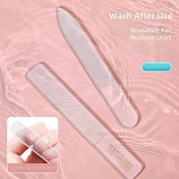 Kit de 3 limes à ongles transparentes double face en nano-verre pour manucure, façonnage et polissage, idéal pour le dropshipping