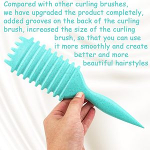 Produits populaires : Brosse démêlante et coiffante en paille de blé écologique pour le contrôle des frisottis et la définition des boucles - Product Image 6