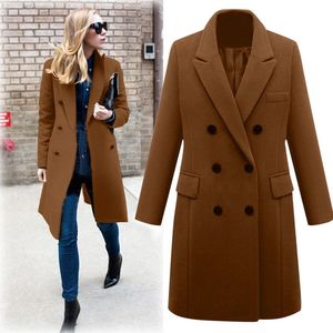 Ultimi Modelli di <span class=keywords><strong>Trench</strong></span> da <span class=keywords><strong>Donna</strong></span>, Cappotti Eleganti da Ufficio, Cappotto Lungo Invernale e Autunnale per Donne - Product Image 3