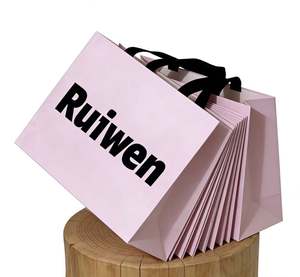 Bolsas de Papel de Lujo Personalizadas al por Mayor con Asa de Listón, Bolsas de Regalo Rosas con su Propio Logotipo - Product Image 6