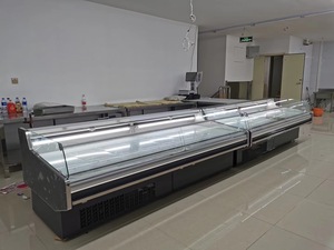 Siêu thị góc tươi thịt Showcase Máy làm lạnh/Thương mại Deli hiển thị tủ lạnh butcher cá tươi dịch vụ truy cập - Product Image 2
