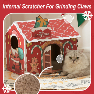 Marchandises d'usine en stock Hoopet Jouet décoratif Chat Gratter Condo Scratcher Board Box - Product Image 4