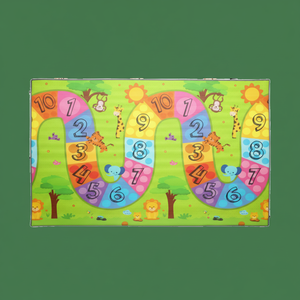 Tapis de jeu simple face 100x140x0,8 cm XPE pour bébé, en mousse non toxique imperméable, enroulable, pour la récréation. - Product Image 1