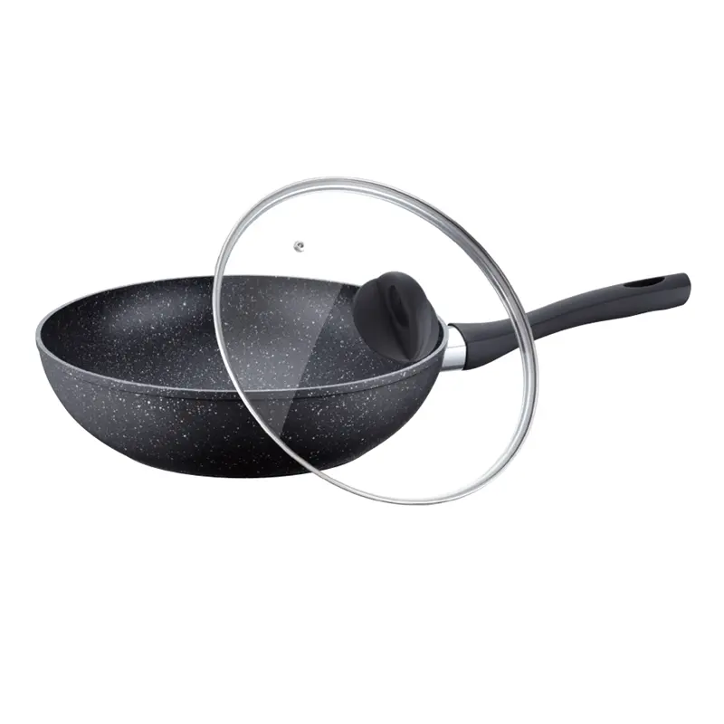 Wok — Pot <span class=keywords><strong>en</strong></span> aluminium forgé pour cuisson, casserole à induction, traditionnel antiadhésif, ustensiles de cuisine