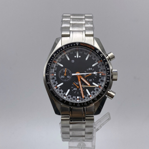 Reloj de Pulsera Deportivo de Cuarzo para Hombre, con Correa de Acero Inoxidable, Cronógrafo, Resistente al Agua, con Movimiento VK63, Estilo Ejecutivo - Product Image 1