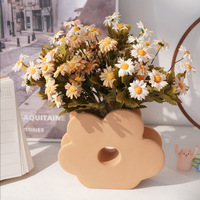 Bouquets de chrysanthèmes en soie douce de style français de qualité supérieure, fleurs artificielles, centres de table, décoration de fête à domicile, décoration de mariage