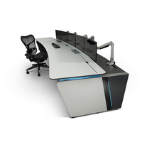 Nouvelle conception de la table des opérations de réseau industriel Command Center Dispatch Console Control Desk
