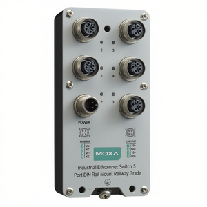 Switch Ethernet Industrial Moxa TN-5305A de 5 Puertos, Montaje en Riel DIN, Grado Ferroviario, Full-Duplex y Half-Duplex, 10/100Mbps, Compatible con VLAN - Product Image 2