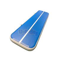 DWF Matelas pneumatique gonflable Tapis d'entraînement Tapis de gymnastique Yoga à domicile Large 10ft