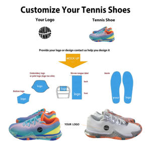Fabbrica di vendita calda di alta qualità sport Padel campo da Tennis scarpe da allenamento traspirante ammortizzante per estate primavera maglia - Product Image 2