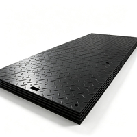 Tapis d'accès en HDPE pour chantiers de construction, panneau de voie roulante emboîtable 4x8 pieds pour travaux civils et circulation de machines lourdes