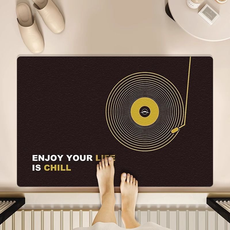 Vinyl Record Floor Mat -1
