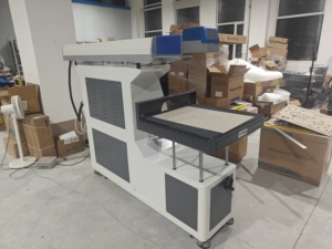 Laser dây đánh dấu Denim Jeans/Gỗ <span class=keywords><strong>CO2</strong></span> Laser đánh dấu Máy khắc - Product Image 2