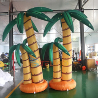 Modèle de cocotier gonflable géant, palmier gonflable, plantes gonflables pour la décoration d'activités commerciales en bord de mer