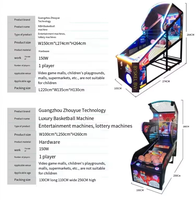 Machine de jeu de tir d'arcade de basket-ball intérieur et extérieur à pièces Machine de divertissement de boxe en métal en métal