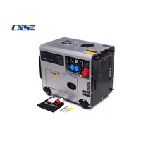 Générateur diesel CNSZ pas cher 186fa 8HP, petit groupe électrogène 5 kW refroidi par eau, 5 kVA, démarrage automatique silencieux, certifié CE
