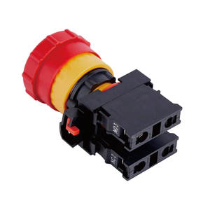 Interruptor de botón pulsador de parada de emergencia de aluminio y acero inoxidable de 22mm tipo NC IP67/65 Control de nivel 220V voltaje máximo 16/19mm - Product Image 3