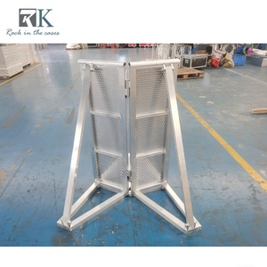 Barrière de foule en aluminium en gros, charge lourde, stable, clôture pliable pour événements - Product Image 3
