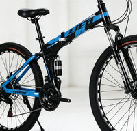 Vélo de montagne pour adultes et enfants, vélo tout-terrain à double amortissement et freins à disque, vélo de cyclisme pour jeunes