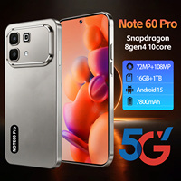 Teléfono Móvil 2026 Note 60 Pro 16GB+1TB 5G, 108MP, 7800mAh, Android 15, Desbloqueado, Doble SIM, Versión Global