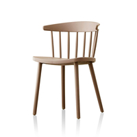 Design moderne Windso chaises de salle à manger en plastique PP blanc noir rouge bleu rose vert gris chaises d'extérieur empilables en plastique en vrac