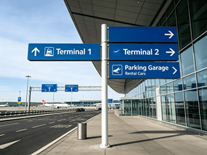 Señalización de Acero Inoxidable para Exteriores de la Mejor Calidad OEM, Letrero con Logotipo de Marca, Señalización de Caminos, Señalización de Carreteras con Pancarta Publicitaria Luminosa - Product Image 4