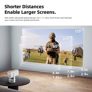 Mini Proyector Láser Portátil 2 en 1, 4K 1080P, Altavoz de 20W, Alto Lumen, Tiro Corto, Bajo Costo, AUN A005 Pro - Product Image 3