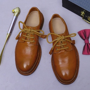 Chaussures Derby pour Hommes – Idéales Mariage, Bureau, Carrière – Polyvalentes, Bout Épais, Talon Renforcé, Lacets, Semelle Cousue Goodyear, Cuir Véritable, Semelle Intermédiaire en Peau de Cheval - Product Image 3