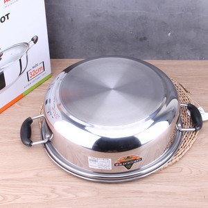 Marmite en acier inoxydable Sheder 32 cm avec couvercle, usage professionnel - Product Image 3