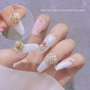 Paso Sico <span class=keywords><strong>2022</strong></span> Luxury Metal 3D Nail Art Charms Año Nuevo Copo <span class=keywords><strong>de</strong></span> nieve giratorio Diseño <span class=keywords><strong>de</strong></span> <span class=keywords><strong>invierno</strong></span> Spin Luxury Pearls Zircons Manicure - Product Image 5