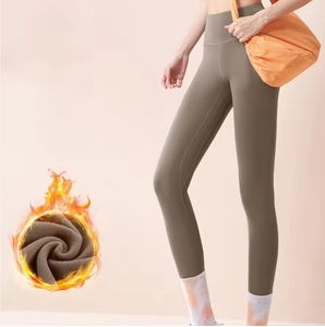 Leggings a vita alta sportivi spazzolati recentemente aggiornati per il controllo della pancia per le donne palestra Yoga allenamento glutei Lifting Leggings - Product Image 5