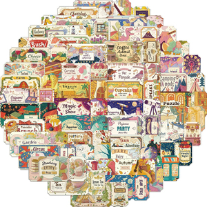 50 Pezzi Adesivi Graffiti Fai-da-Te a Tema Cartone Animato, Impermeabili in PVC, Autoadesivi per Laptop e Bagagli, Decalcomanie in Vinile per Adulti, Regali - Product Image 1