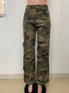 BH1576 Mujeres Casual Street Ripped Washed Straight Anti Pilling Multi Pocket Camuflaje <span class=keywords><strong>Cargo</strong></span> Pantalones - Product Image 6