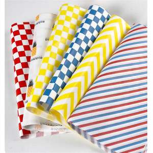 Recyclable Custom Printing Food Packaging <b>Grease</b>-proof Wax <b>Paper</b> for Hamburger/Burger/Sandwich/Chicken/Hot Dog Wrapping - Product Image 2