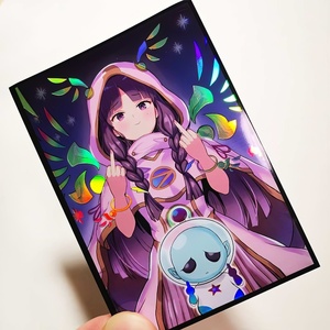 Protège-cartes de jeu TCG Yugioh personnalisés avec impression d'art anime, en plastique, taille standard 61x91, effet holographique laser - Product Image 6