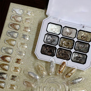 AILANUO Ensemble de vernis à ongles en gel UV Milky Galaxy 9 couleurs, formule végétalienne non toxique, durcissement LED/UV, logo personnalisable pour le bricolage professionnel - Product Image 2