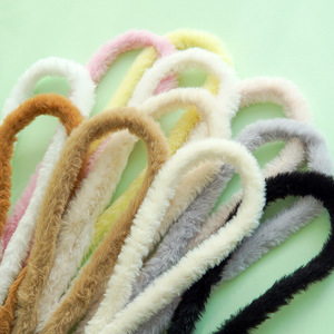 Hecha a mano DIY pequeños suministros para manualidades de animales súper gruesos 20mm pelo de conejo Twist Stick Super denso tira de pelo de raíz de lana de felpa - Product Image 4