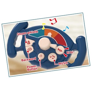 Set Giocattolo <span class=keywords><strong>3</strong></span> in 1: Trenino, Auto Cavalcabile e Carrello da Cucina per Bambini con Musica e Volante - Product Image 5