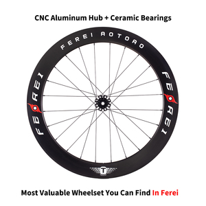 Conjunto de Rodas de Estrada Ferei 700c em Carbono Aero Ultra-Leve com Freio a Disco Tubeless Abaixo de 1,3kg Design de Aro Sem Gancho com Cubo Patenteado AOTOAO - Product Image 3