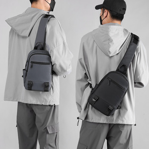 Fashion College Students <b>Large</b> Capacity Shoulder Crossbody <b>Backpack</b> Custom Logo Waterproof Chest Bag for Men - Product Image 4