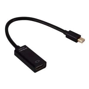 Tersedia grosir konverter adaptor Dp ke Hdmi Mini hitam putih untuk Transfer Data